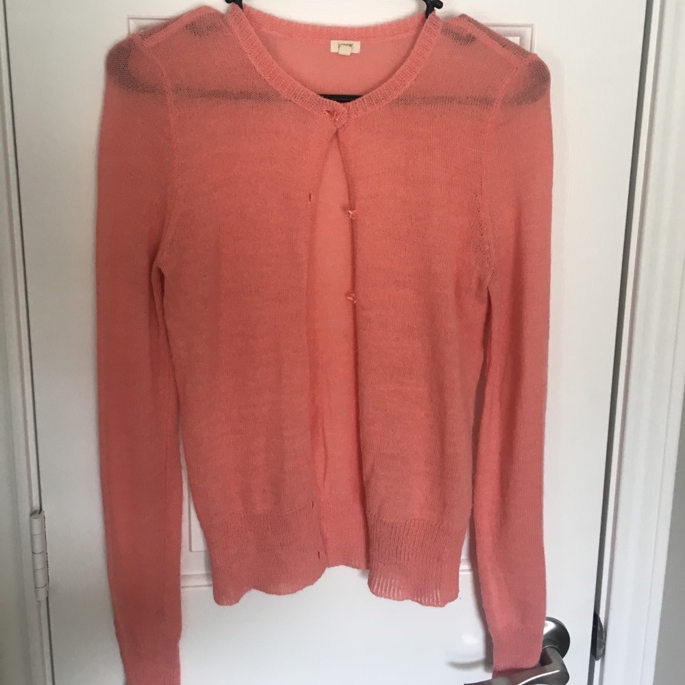 JCrew Coral Cardigan